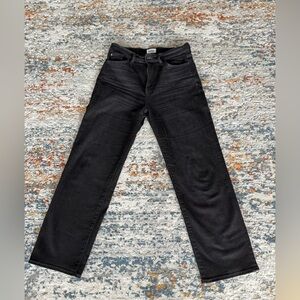 HUDSON Noa High Rise Straight Leg Jeans Black 28